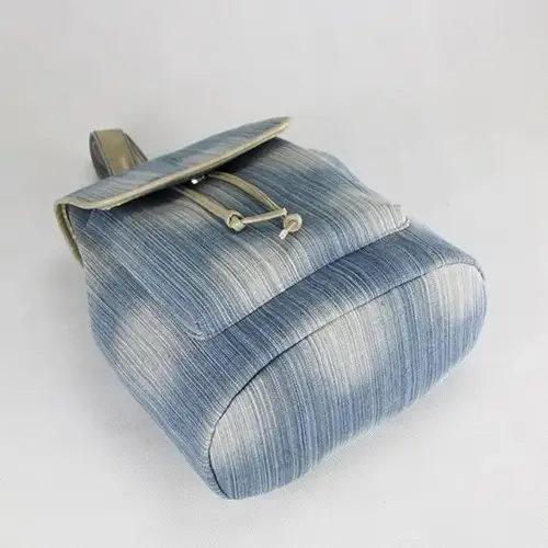 Trendy Denim-Style Backpack with Lightweight Design